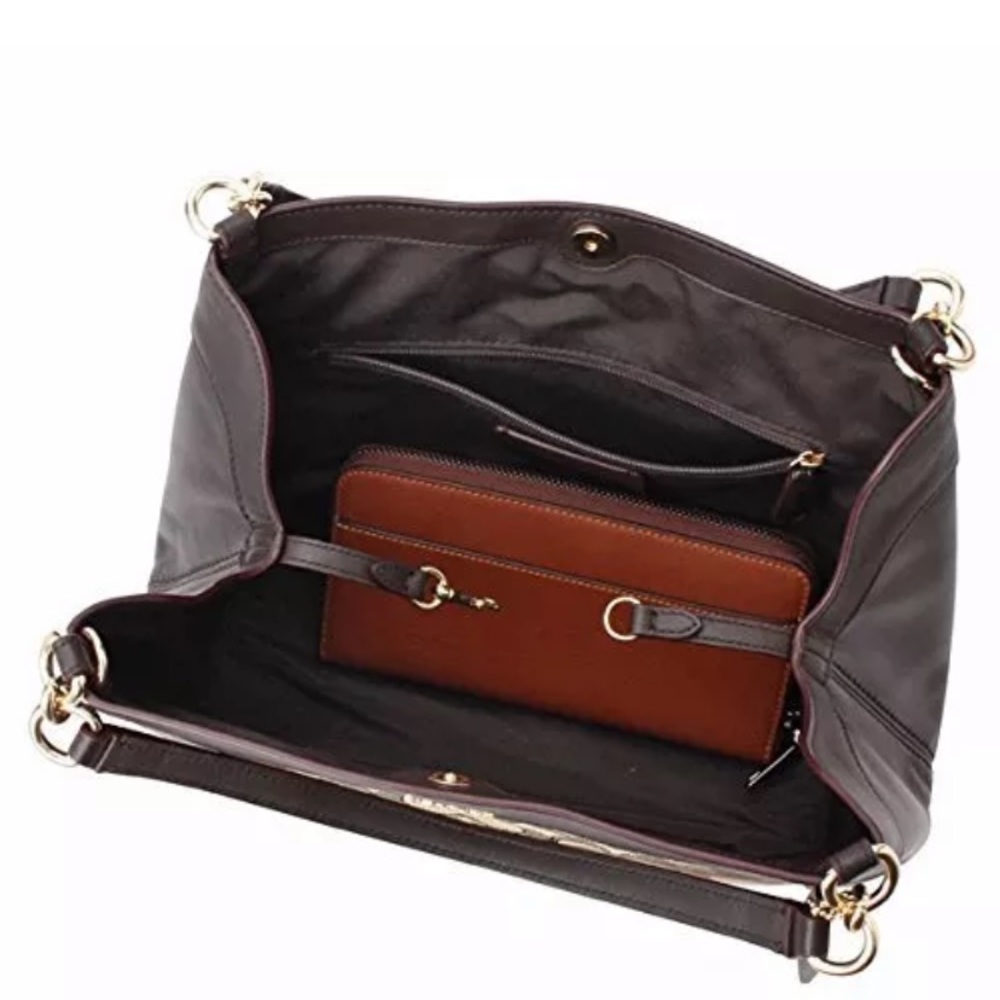 ⛔️SOLD⛔️Authentic Coach Jacquard leather Shoulder - Picture 3 of 7